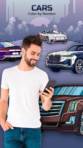 Cars Coloring by Number - Image screenshot of android app