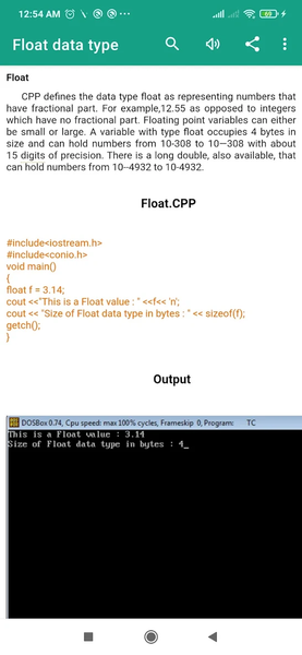 C++ Programming - Image screenshot of android app