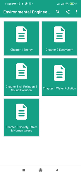 Environmental Engineering - Image screenshot of android app