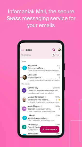 Infomaniak Mail - Image screenshot of android app