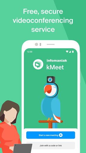 Infomaniak kMeet - Image screenshot of android app