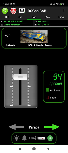 DCCpp Cab - Image screenshot of android app