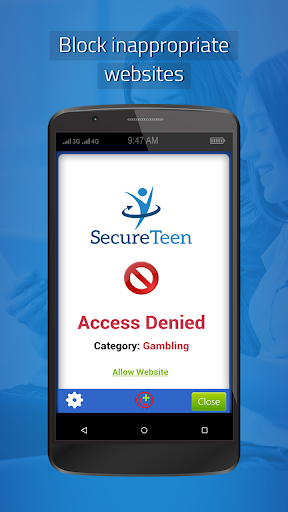 SecurTeen Parental Control App - Image screenshot of android app