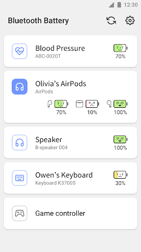 Bluetooth Battery - عکس برنامه موبایلی اندروید