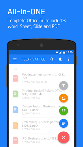 Polaris Office for LG - Image screenshot of android app