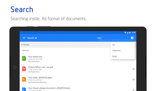 Polaris Office for LG - عکس برنامه موبایلی اندروید
