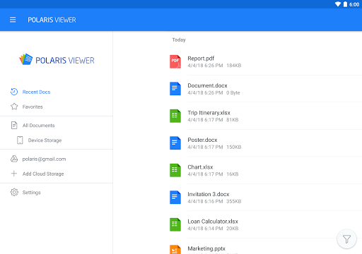 Polaris Viewer - PDF, Office - Image screenshot of android app