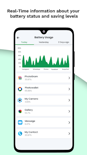 Super Battery Saver, Monitor & Battery Alarm - Image screenshot of android app