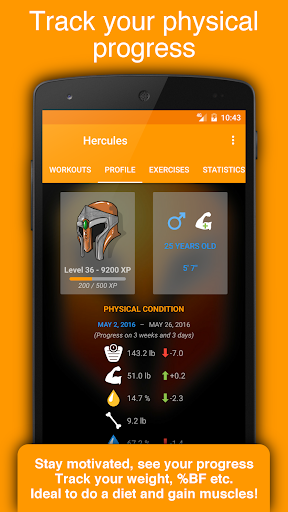 Workout Planner & Gym Trainer - عکس برنامه موبایلی اندروید