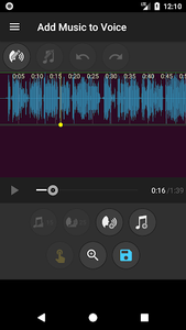 Add Music to Voice - گذاشتن آهنگ روی صدا - عکس برنامه موبایلی اندروید