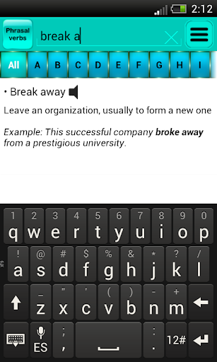 Phrasal verbs - عکس برنامه موبایلی اندروید