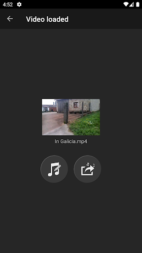 Extract Audio from Video - Image screenshot of android app