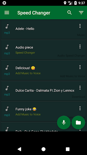 Audio Speed Changer - Image screenshot of android app