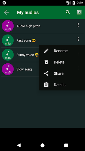 Audio Speed Changer - عکس برنامه موبایلی اندروید