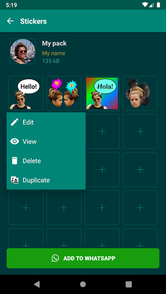 Photos To Stickers - عکس برنامه موبایلی اندروید