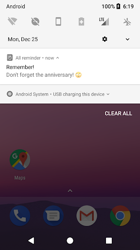 All reminder - عکس برنامه موبایلی اندروید
