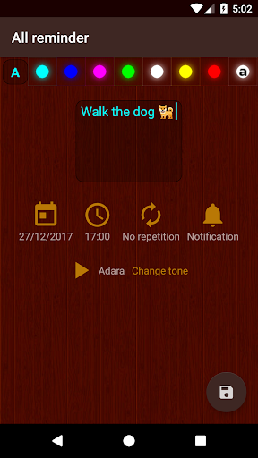 All reminder - Image screenshot of android app