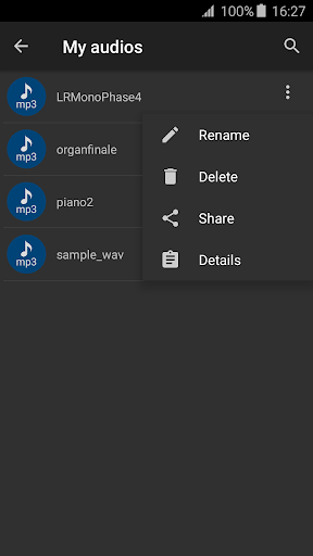 Wav to Mp۳ - عکس برنامه موبایلی اندروید
