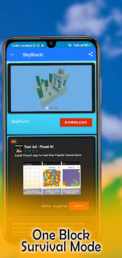 One Block Survival Mode for MCPE - عکس برنامه موبایلی اندروید