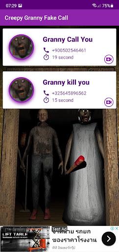 Granny Fake Call Granny Prank Call - Image screenshot of android app