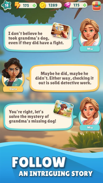 Cozy Coast: Merge Adventure - Gameplay image of android game