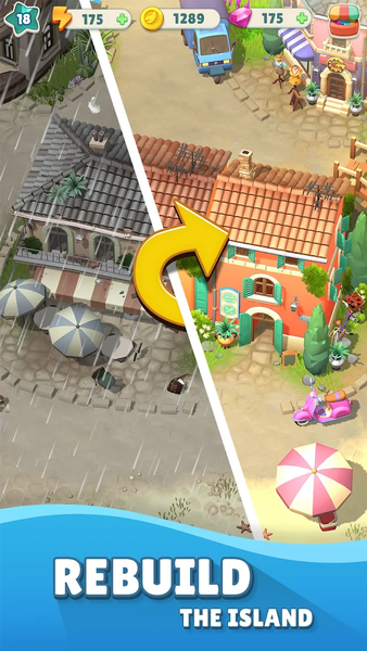 Cozy Coast: Merge Adventure - Gameplay image of android game