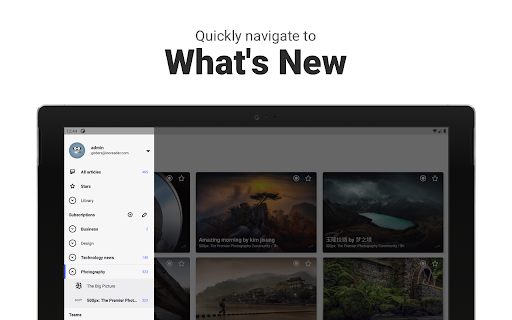 Inoreader: News & RSS reader - عکس برنامه موبایلی اندروید