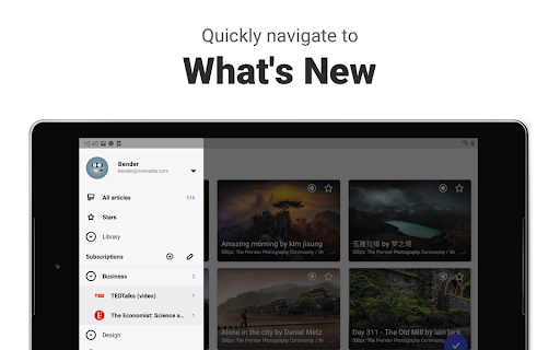 Inoreader: News & RSS reader - عکس برنامه موبایلی اندروید