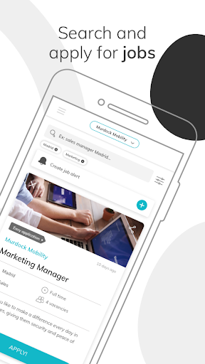 b4work - job search - Image screenshot of android app