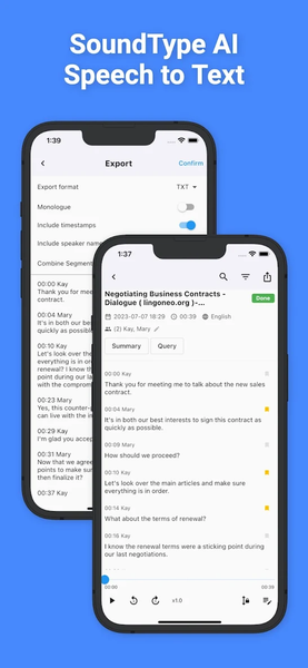 SoundType AI - Voice To Text - عکس برنامه موبایلی اندروید