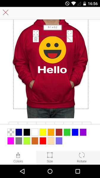 Designer Sweatshirts - Image screenshot of android app