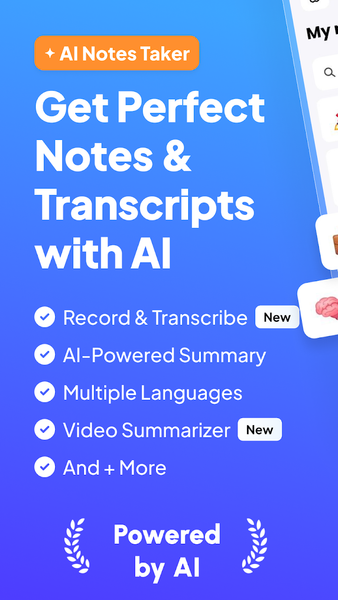 AI Note Taker & Summarizer - Image screenshot of android app