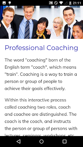Coaching Course - عکس برنامه موبایلی اندروید