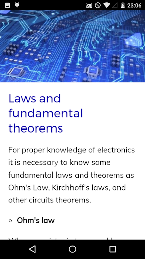 Electronics Course - عکس برنامه موبایلی اندروید