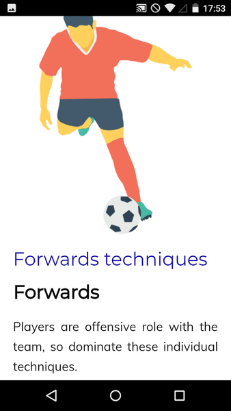 Soccer Techniques Course - Image screenshot of android app