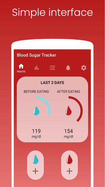 Glucose Blood Sugar Tracker - عکس برنامه موبایلی اندروید