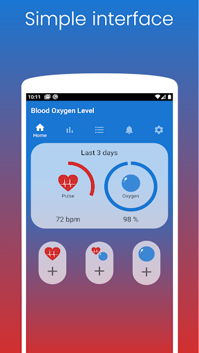 Pulse Oximeter Tracker - Image screenshot of android app