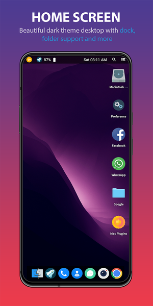 Mac Launcher - Mac OS Launcher - عکس برنامه موبایلی اندروید
