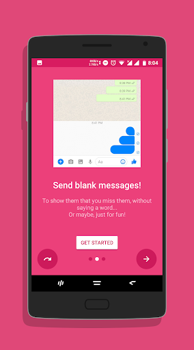 Empty Text! - Send Blank mess - Image screenshot of android app