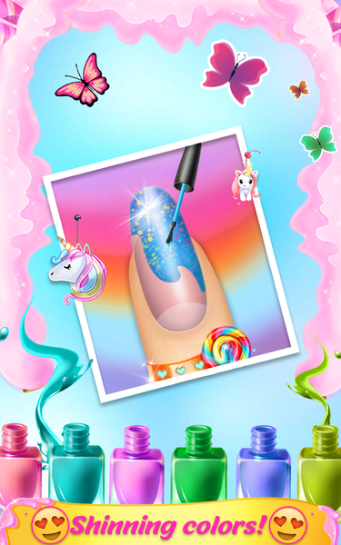 Nail Polish Game Nail Stack - Gameplay image of android game