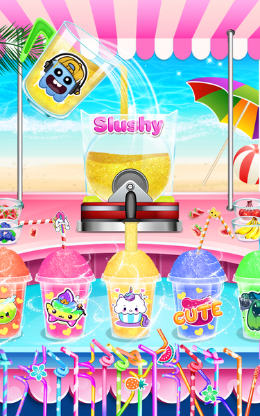 Frozen Ice Bar Slushie Maker - Gameplay image of android game