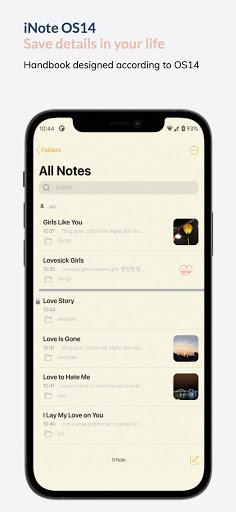 iNote Style iOS15 - Notepad - Image screenshot of android app