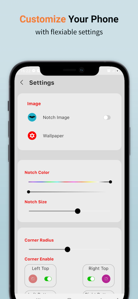 iCenter OS ۱۷: X-Notch - عکس برنامه موبایلی اندروید