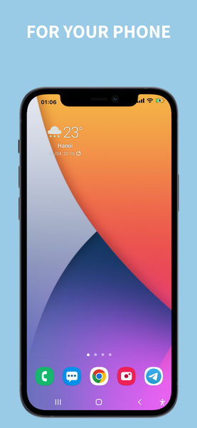 iCenter OS ۱۸: X - Status Bar - عکس برنامه موبایلی اندروید