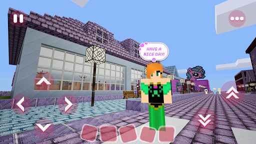 Girls Blocks: Exploration Saga - Gameplay image of android game