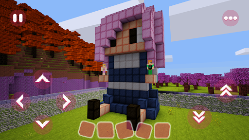 Girls Blocks: Exploration Saga - Gameplay image of android game