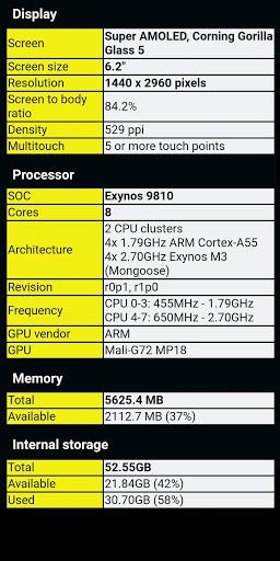 Phone Information - Image screenshot of android app