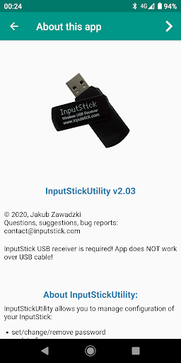 InputStickUtility - Image screenshot of android app