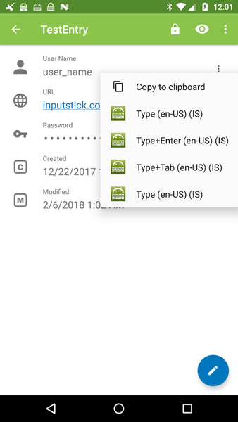 KP2A InputStick Plugin - Image screenshot of android app