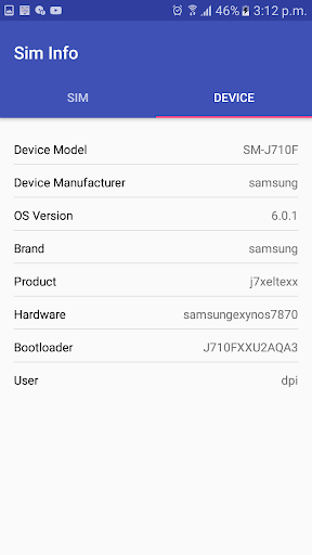 Sim Info Retriever - Image screenshot of android app